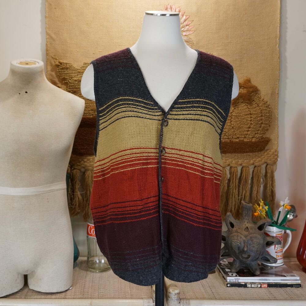 Vintage American Eagle southwestern ombre sweater vest